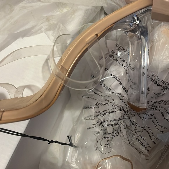 Clear Block Heels - Picture 3 of 5